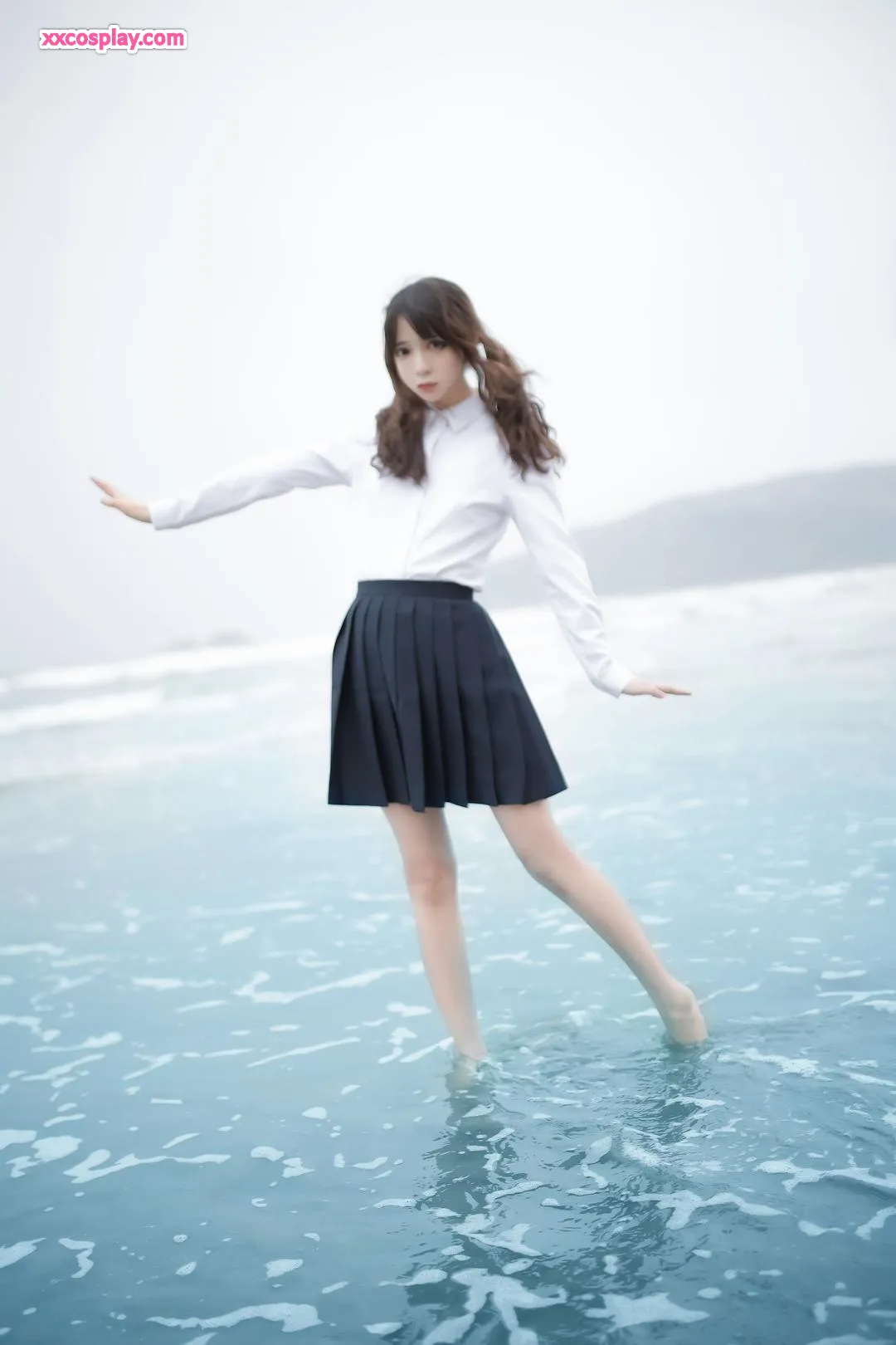 Feng Mao SS - Mian Hai Ge: Black JK Uniform Seaside